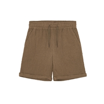 BIRKHOLM Muslin Shorts Teak Brun